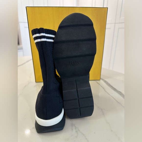 Fendi Sock Knit Sneaker Booties - Picture 7 of 9